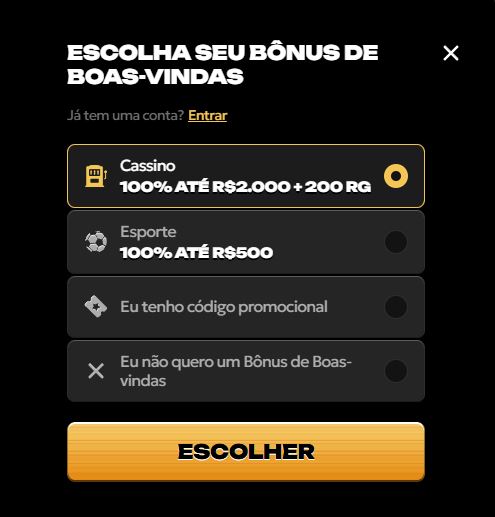 Escolha seu bônus de boas-vindas preferido Spinsy Casino