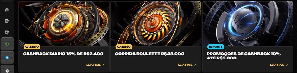 Veja promoções cassino disponíveis