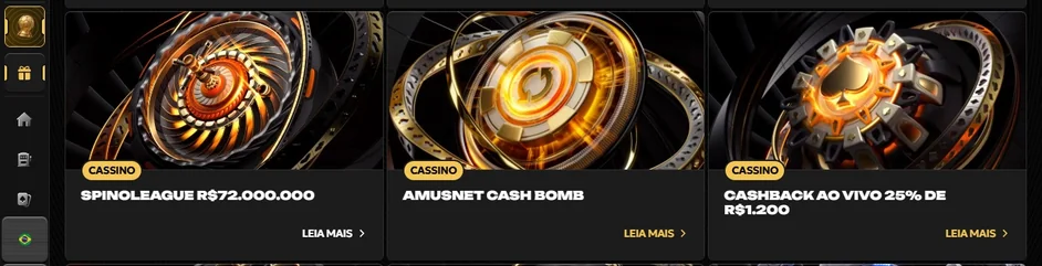 Explore promoções de cassino.