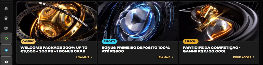 Veja promoções e bônus disponíveis.