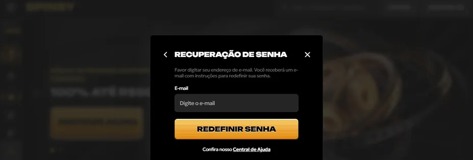 Redefina senha agora.